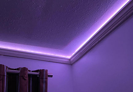 Crowdmolding & electrical led