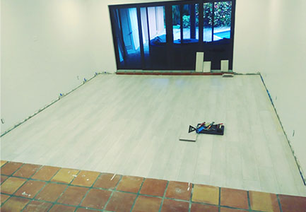 Laminate flooring install