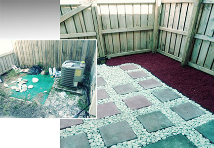 Garden cleaning and remodeling